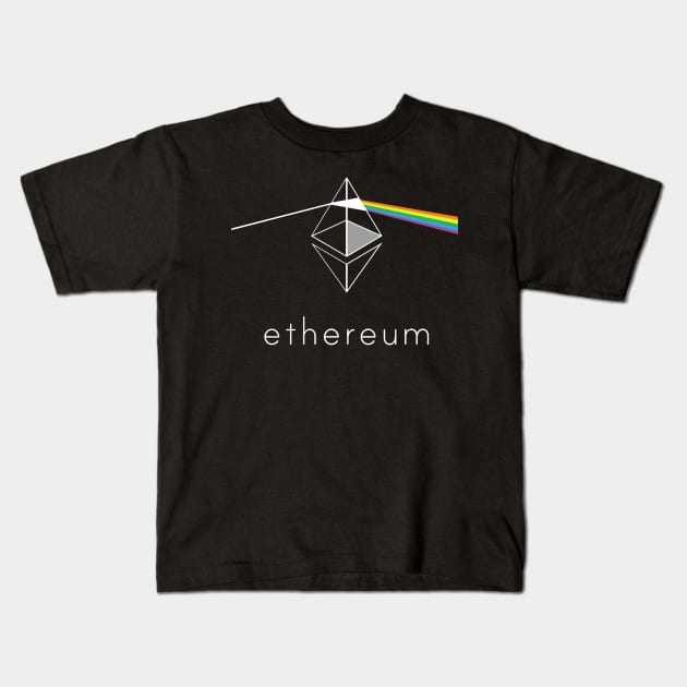 ethereum crypto Kids T-Shirt by vivalarevolucio